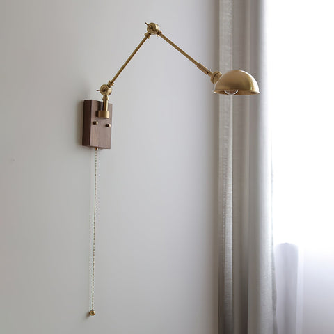 Swing Arm Brass Wall Lamp – detail 3
