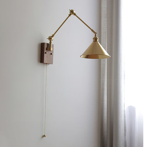 Swing Arm Brass Wall Lamp – detail 4
