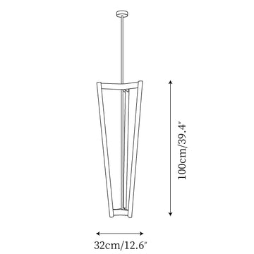 Pipeline Chandelier — Dimension drawings 1
