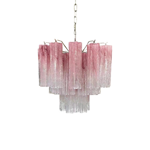 Pink Murano Tube Chandelier – detail 25