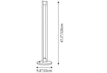 Tube Light Stehleuchte — Maßzeichnungen 1
