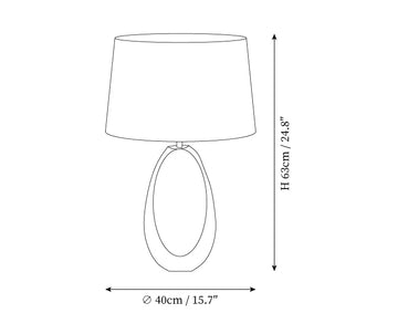 Tullia Table Lamp — Dimension drawings 1