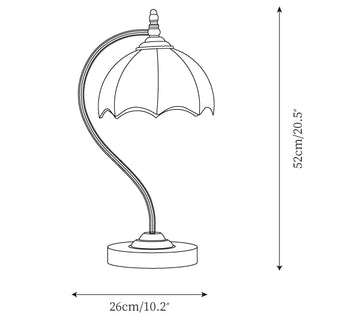 Umbrella Table Lamp — Dimension drawings 1