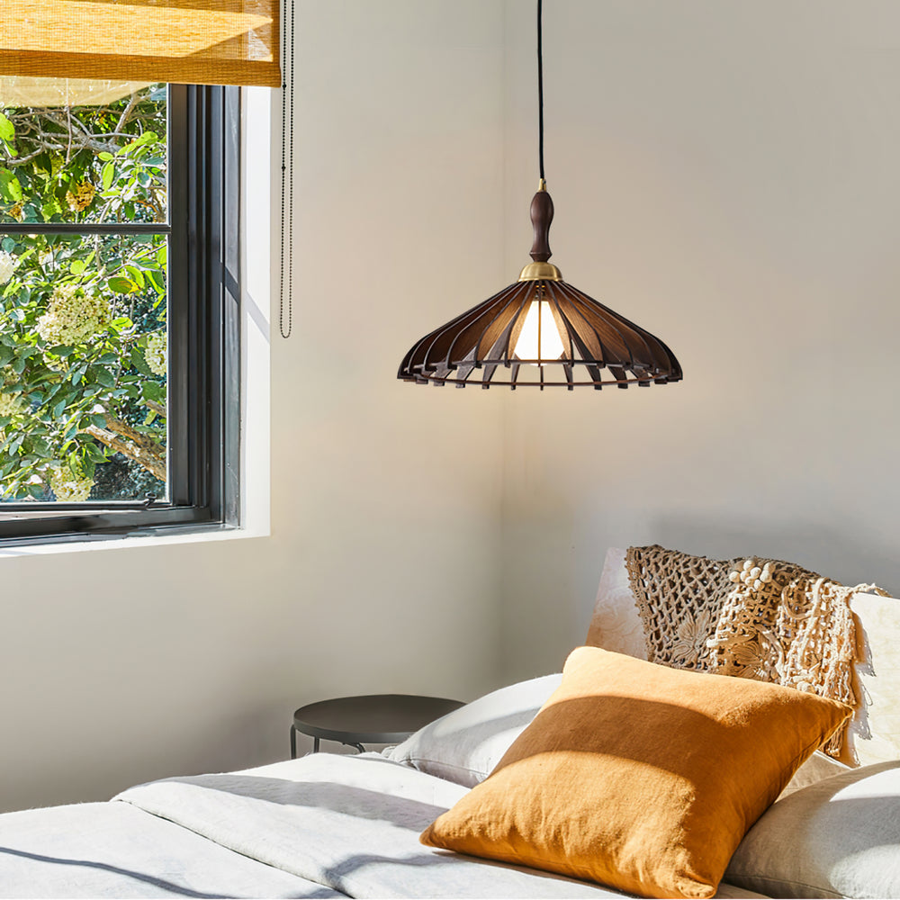 Umbrella Wood Pendant Lamp – detail 2