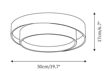 Vaako Ceiling Lamp — Dimension drawings 1