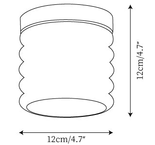 Vaarnii Travertine Ceiling Lamp — Dimension drawings 1