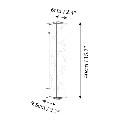L 2.4″ x W 3.7″ x H 15.7″