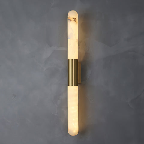 Velin Alabaster Tube Wall Sconce – detail 15