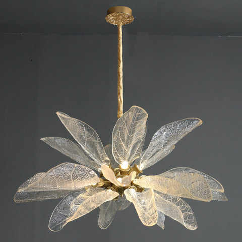 Leaf Bloom Murano Chandelier – detail 21