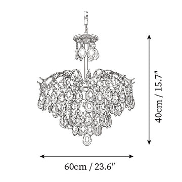 Lustre Sciolari Crystal — Plans de dimensions 2