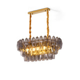 Vesper Long Glass Chandelier