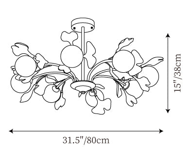 8 Teste ∅ 31,5″ x H 15″