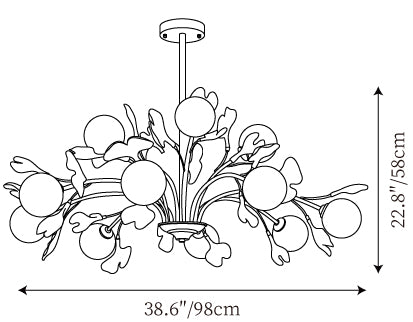 12 Teste ∅ 38,6″ x H 22,8″