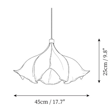 Viscontea Pendant Light — Dimension drawings 1