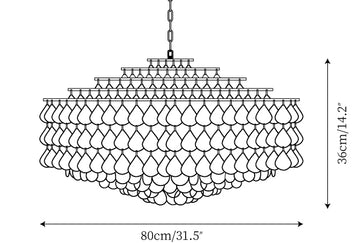Vivant Shell Pendant Lamp — Dimension drawings 2