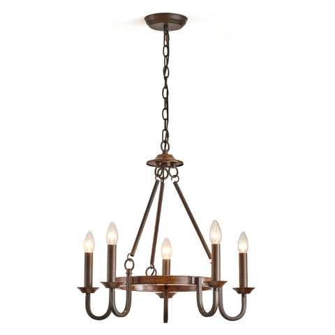 Wagon Wheel Chandelier – detail 12