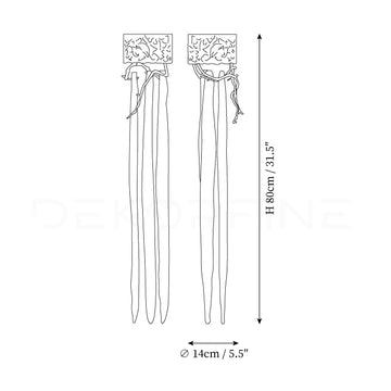 Waterfall Segmented Wall Lamp — Dimension drawings 1