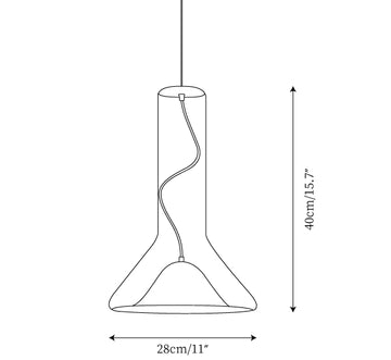 Whistle Pendant Lamp — Dimension drawings 1