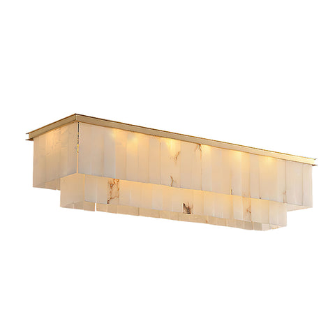 Windham Long Alabaster Semi-Flush Mount – detail 12