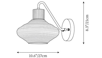 Wohlert Wall Lamp — Dimension drawings 1