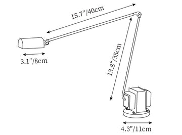 Zalena Table Lamp — Dimension drawings 1