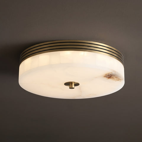 Zamora Alabaster Flush Mount Ceiling Light