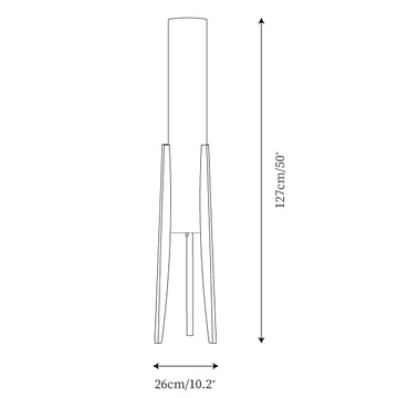 Zen Floor Lamp — Dimension drawings 1