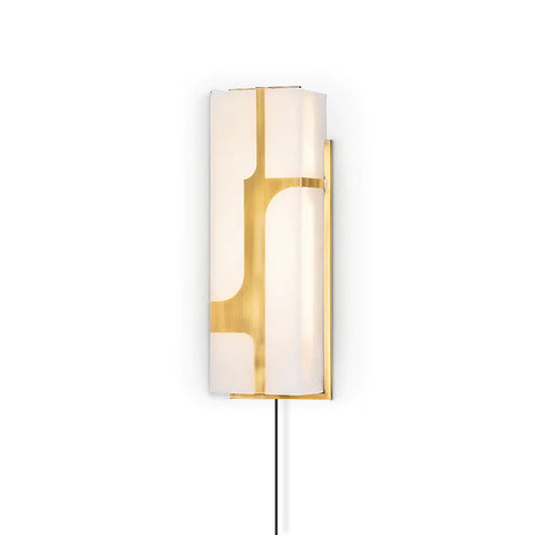 Ariel Alabaster Plug In Wall Lamp – detail 10