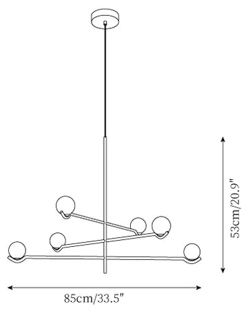 Baer Hanglamp — Dimensioentekeningen 3