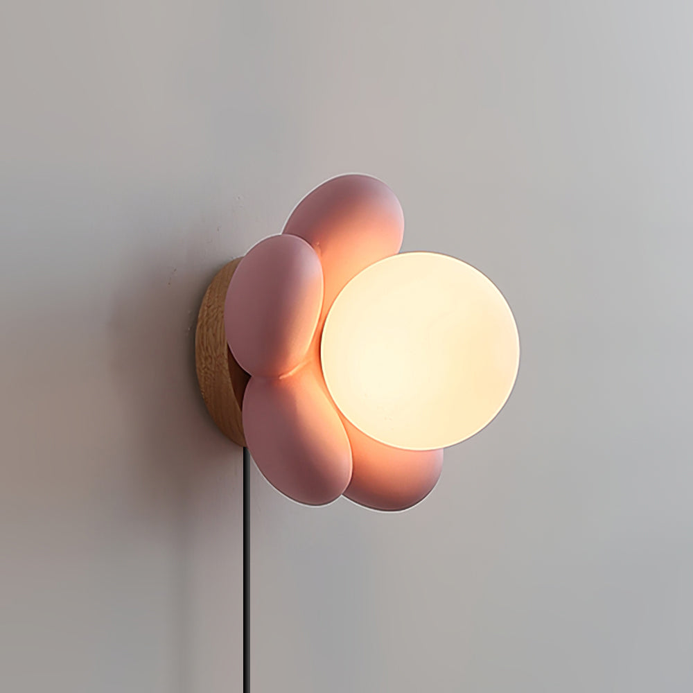 Bloom Flower Plug In Wall Lamp – detail 2