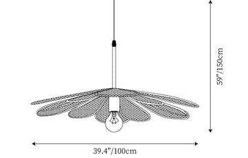 Braided Pendant Lamp — Dimension drawings 1