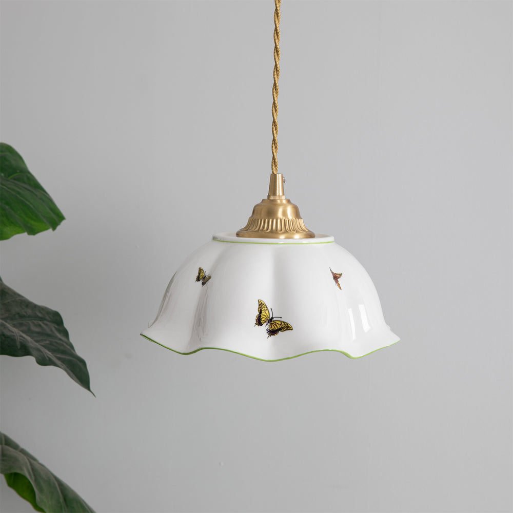 Butterfly Ceramic Pendant Lamp – detail 2