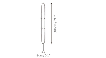 Coltrane Plug In Wall Lamp — Dimension drawings 1
