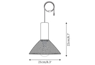 Concrete Industry Swag Lights — Dimensioentekeningen 4