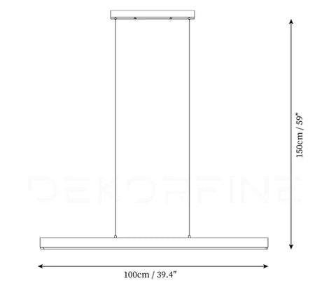 L 39.4″ x H 59″ / L 100cm x H 150cm