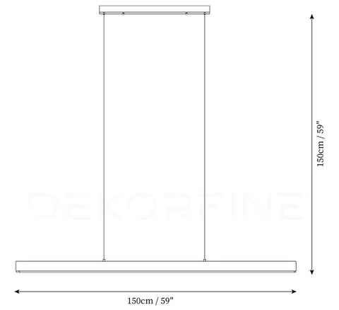 L 59″ x H 59″ / L 150cm x H 150cm