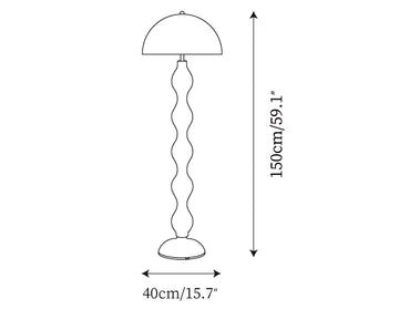 Drop Floor Lamp — Dimension drawings 1
