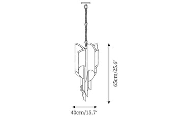 Fringe Chandelier — Dimension drawings 1