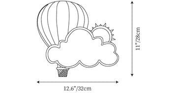Hot Air Balloon Wall Lamp — Dimension drawings 2