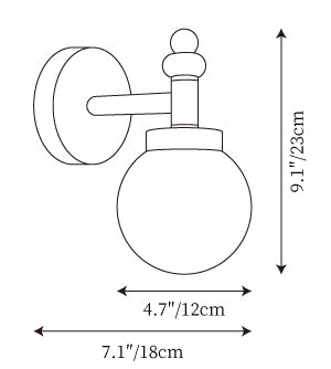 Junit Wall Lamp — Dimension drawings 1