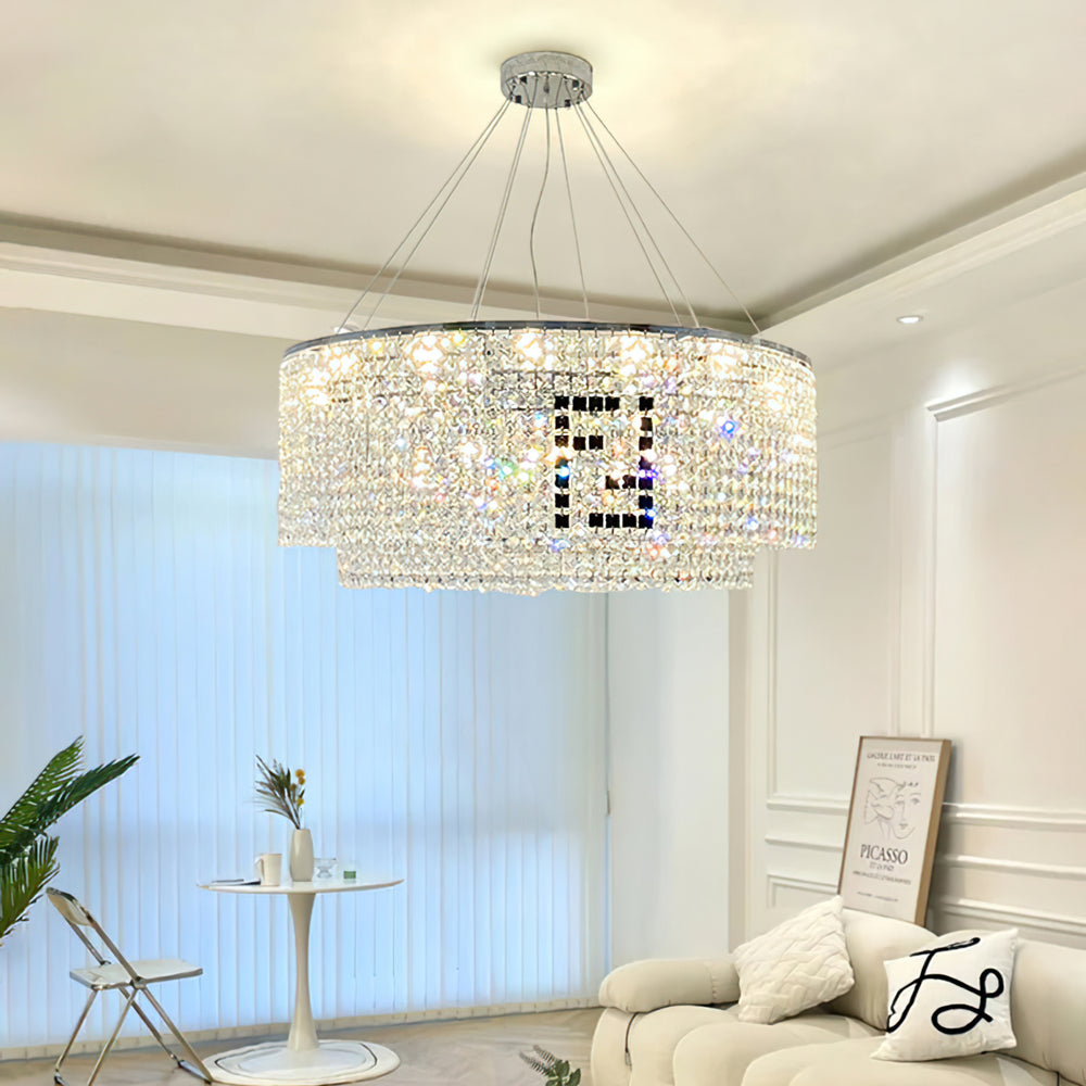 Liliana Round Crystal Chandelier – detail 2