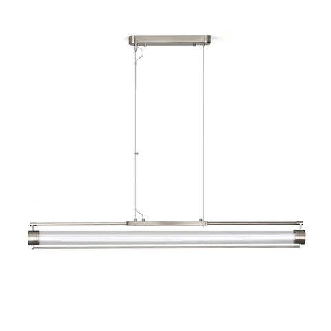 Glass Tube Linear Chandelier