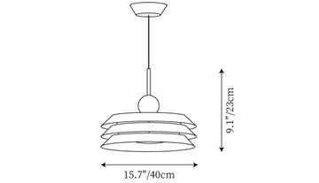 Morandi Pendant Lamp — Dimension drawings 1