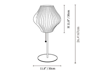 Nelson Table Lamp — Dimension drawings 2