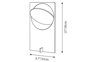 Lampe de Table OBJ 01 — Plans de dimensions 1