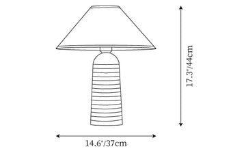 Palisades Table Lamp — Dimension drawings 1