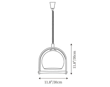 Pallade Coffee Pendant Lamp — Dimension drawings 1