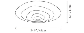 Ripple Ceiling Lamp — Dimension drawings 2