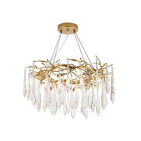 Teardrop Round Crystal Chandelier – detail 12
