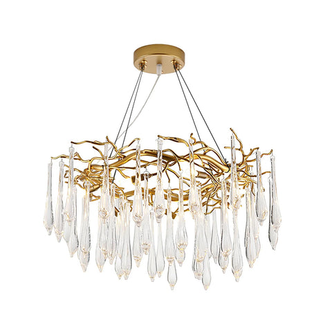 Teardrop Round Crystal Chandelier – detail 13